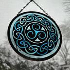 Blue Brenton Celtic Spiral Suncatcher