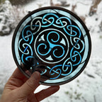 Blue Brenton Celtic Spiral Suncatcher