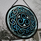 Blue Brenton Celtic Spiral Suncatcher