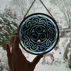 Blue Brenton Celtic Spiral Suncatcher