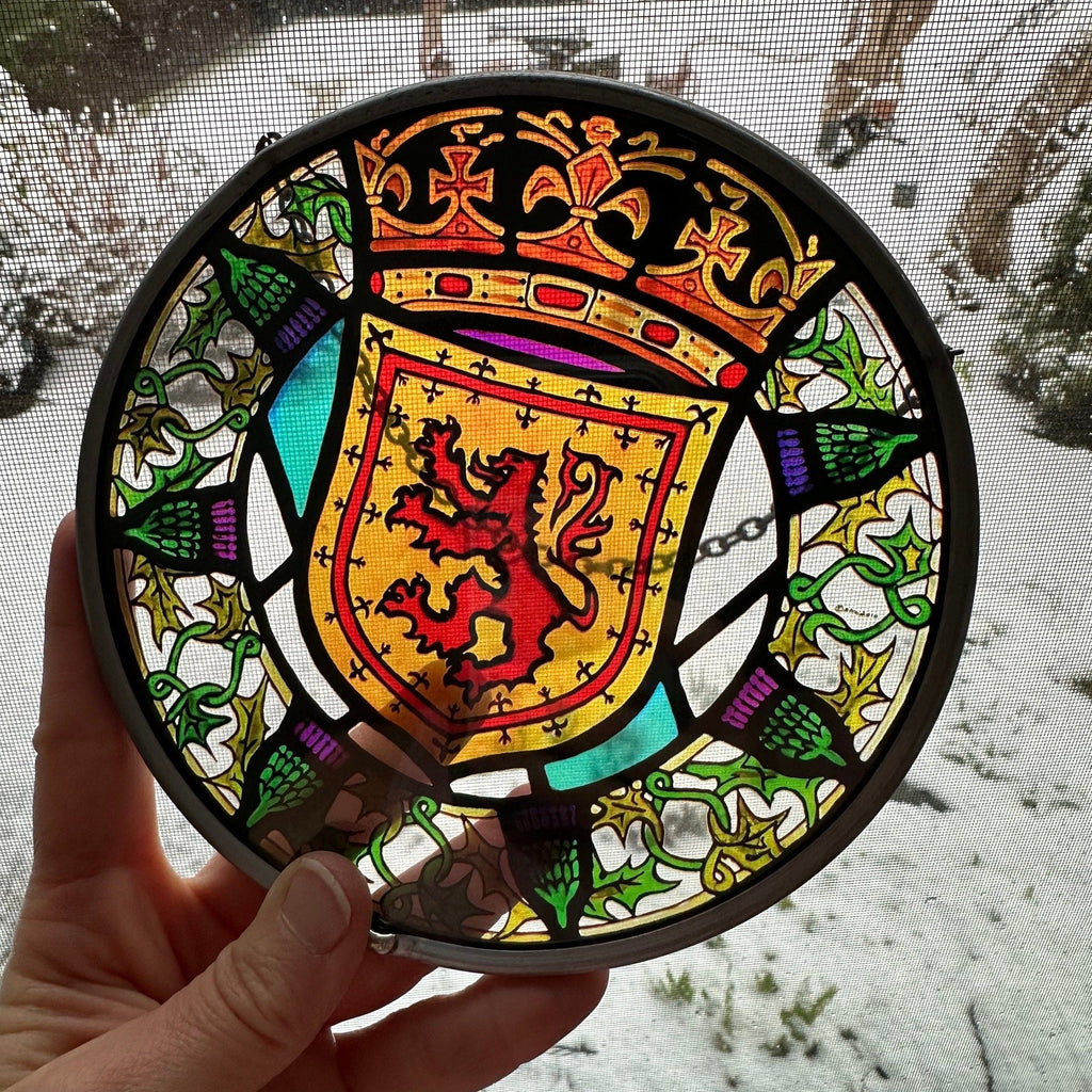 Scottish Lion Stained Glass Gift