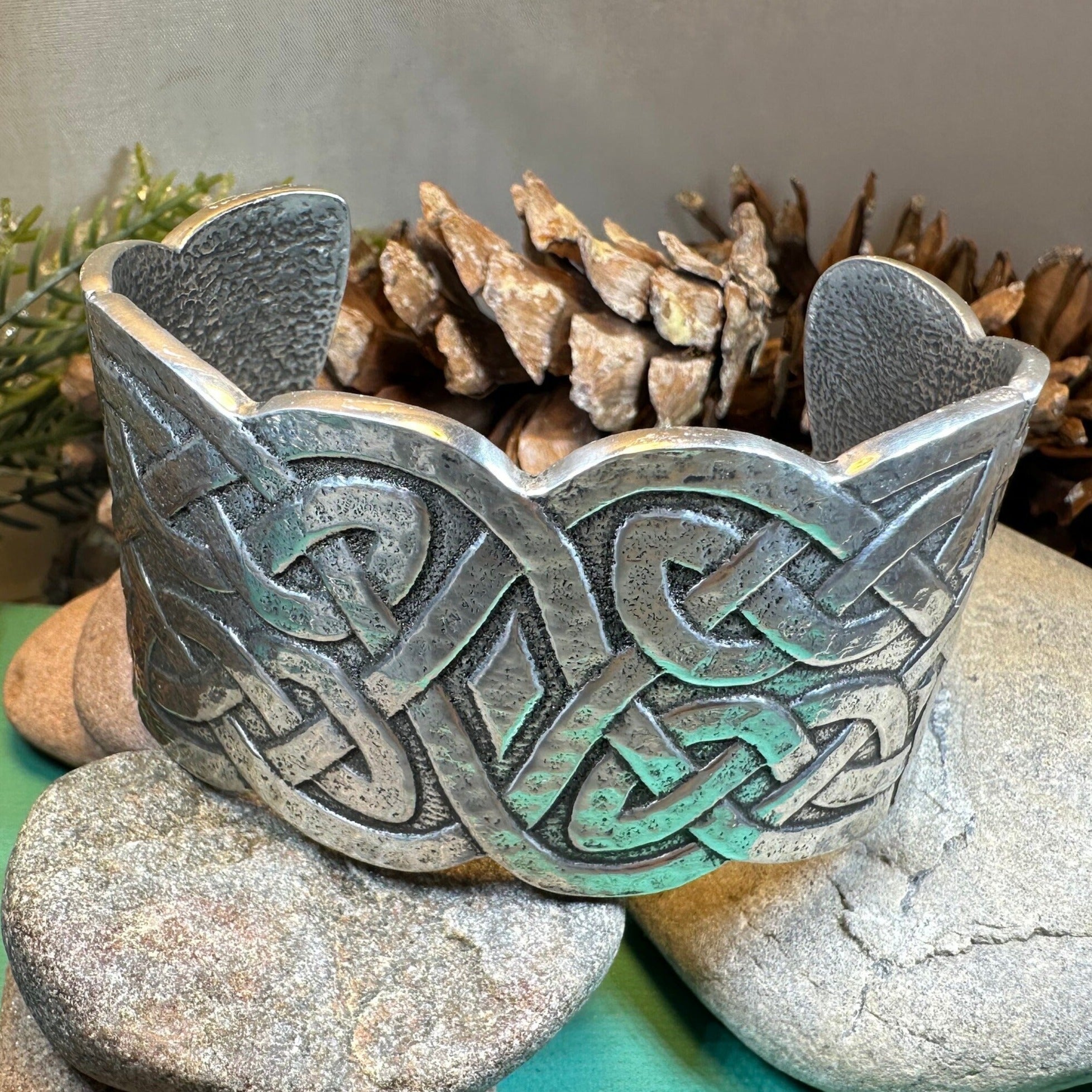 Wide Cuff Celtic Bracelet