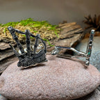 Highlander Bagpipes Cuff Links