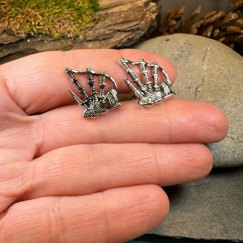 Highlander Bagpipes Cuff Links