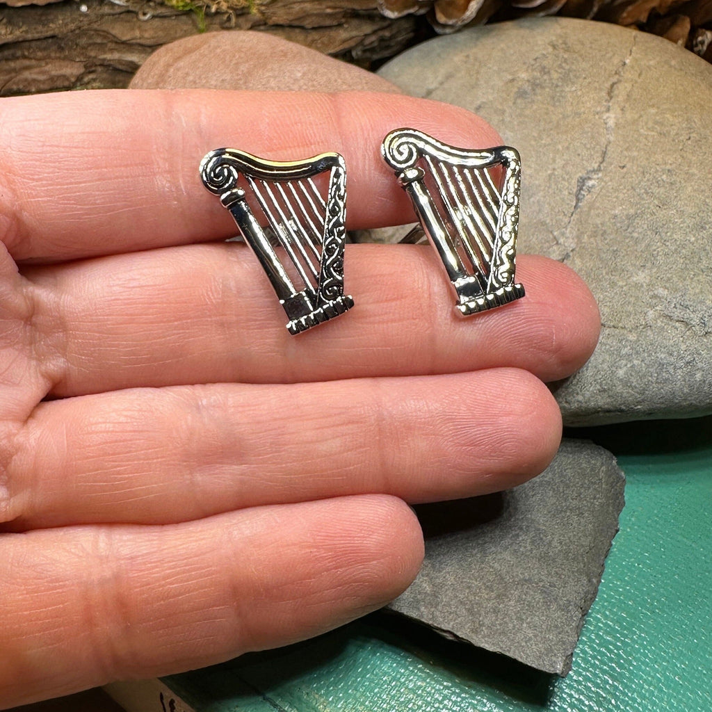 Irish Harp Cuff Links