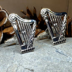 Irish Harp Cuff Links