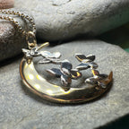 Butterfly Flight Over the Moon Necklace