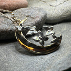 Butterfly Flight Over the Moon Necklace