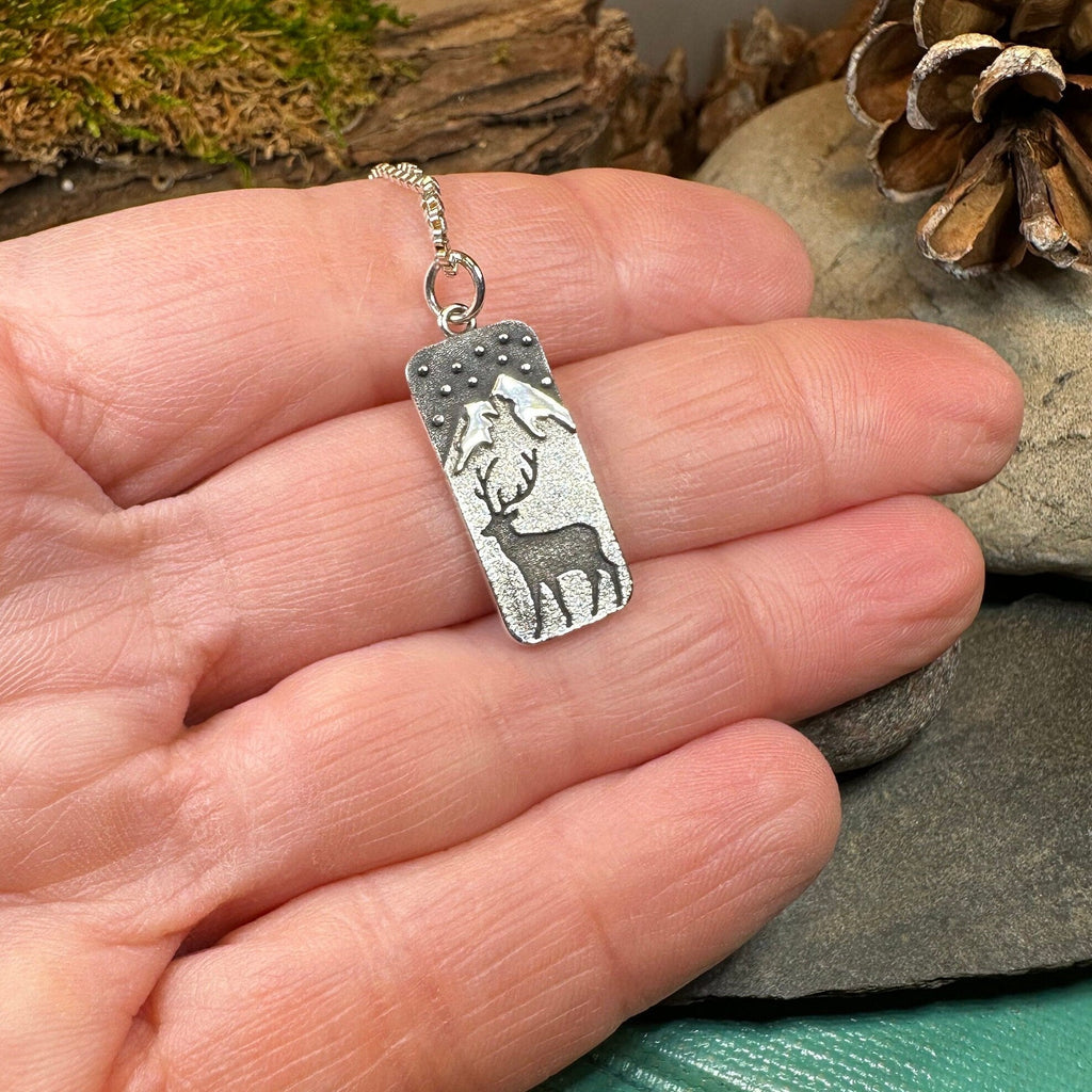 Highland Nightime Stag Necklace