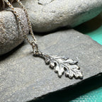 Petite Realistic Oak Leaf Necklace