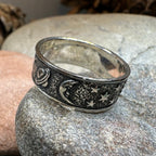 Cosmos Crescent Moon Ring