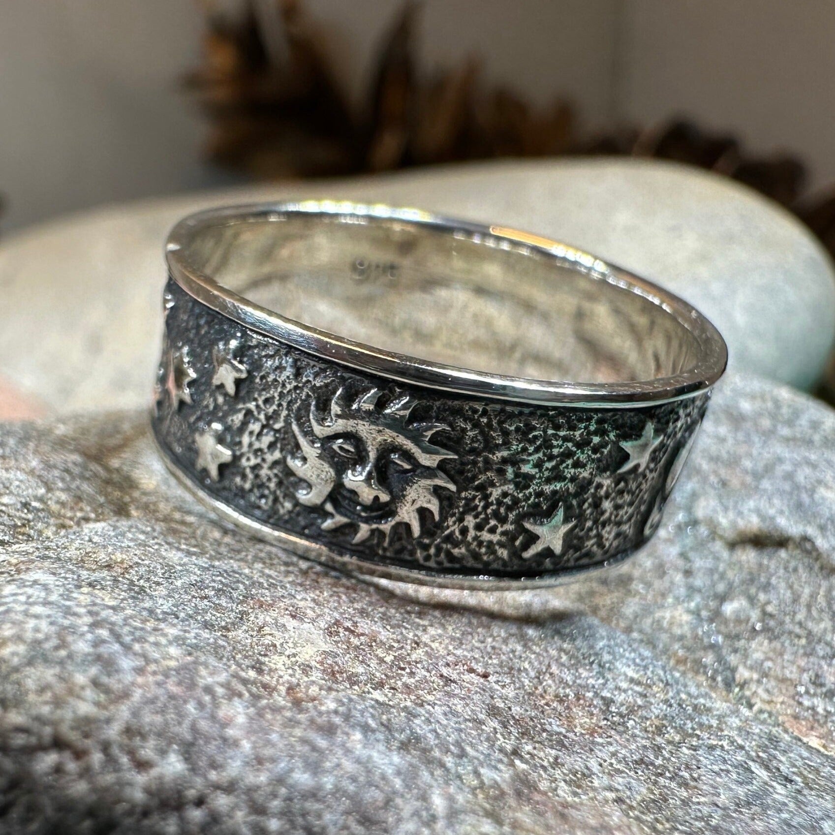 Cosmos Crescent Moon Ring