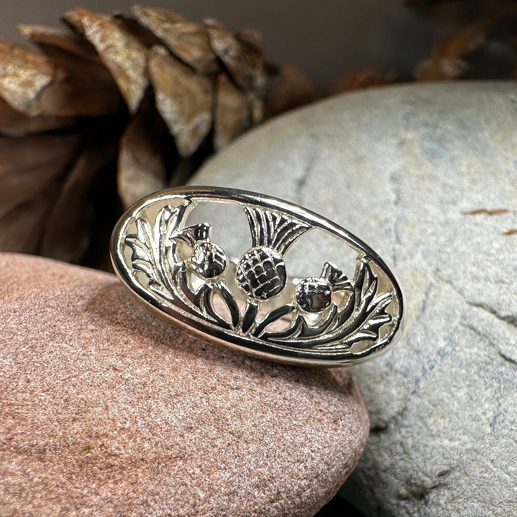 Clarion Scottish Thistle Ring