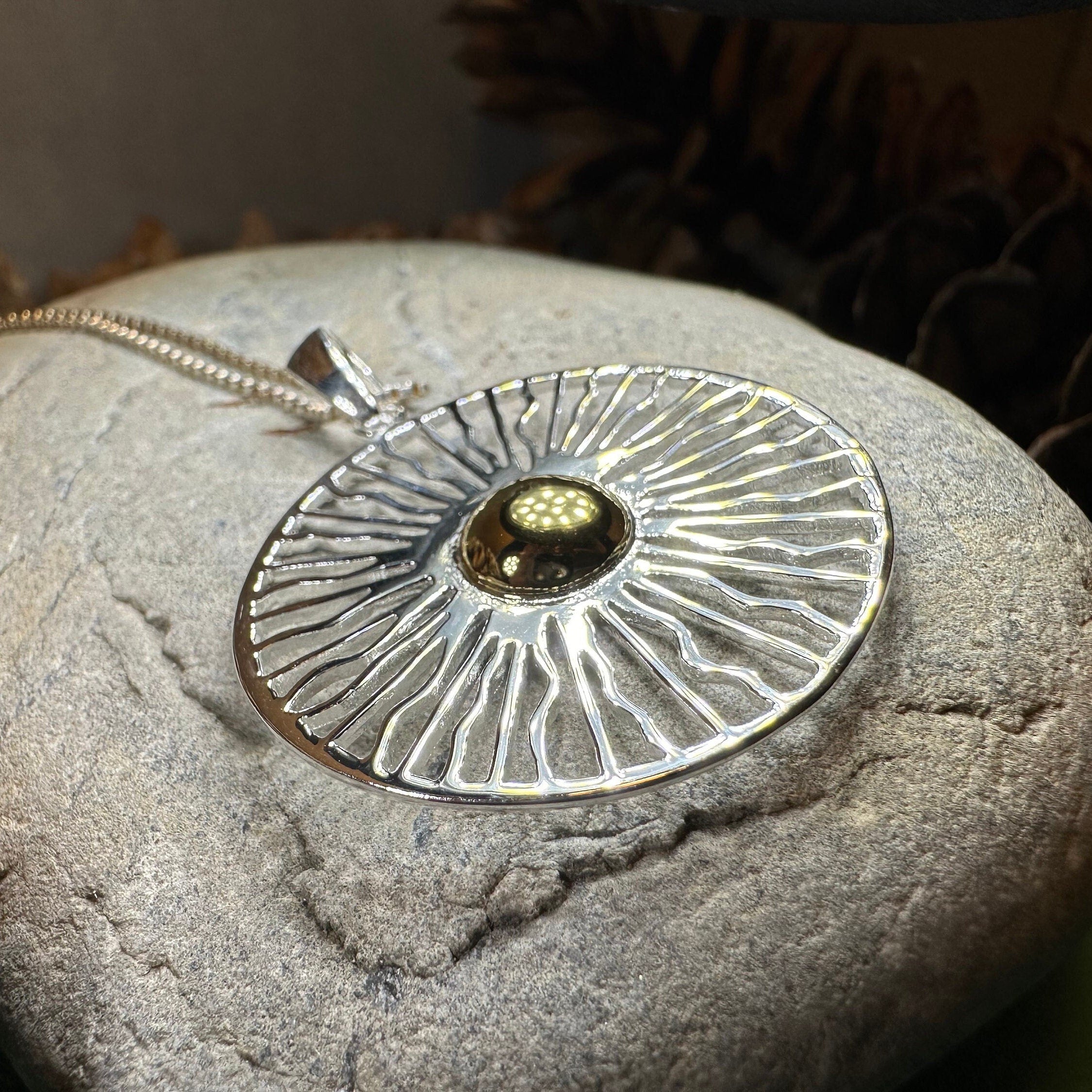 Modern Sun Necklace