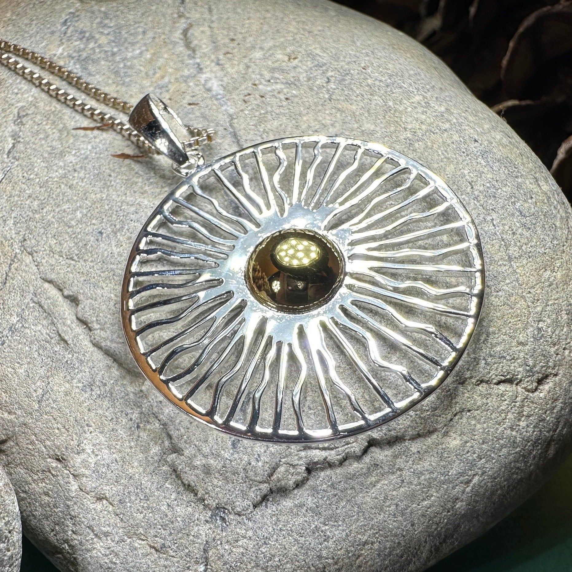 Modern Sun Necklace