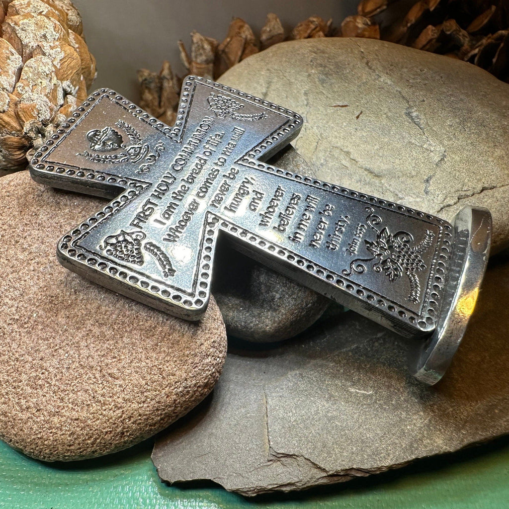 Pewter First Communion Standing Cross