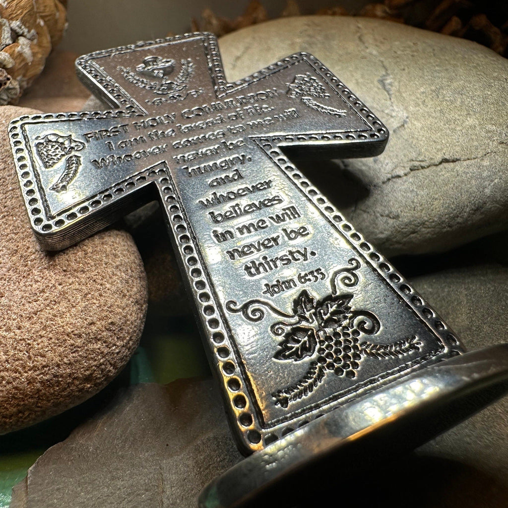 Pewter First Communion Standing Cross