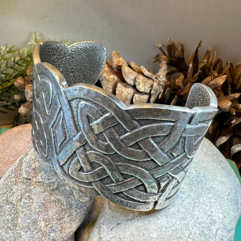 Wide Cuff Celtic Bracelet