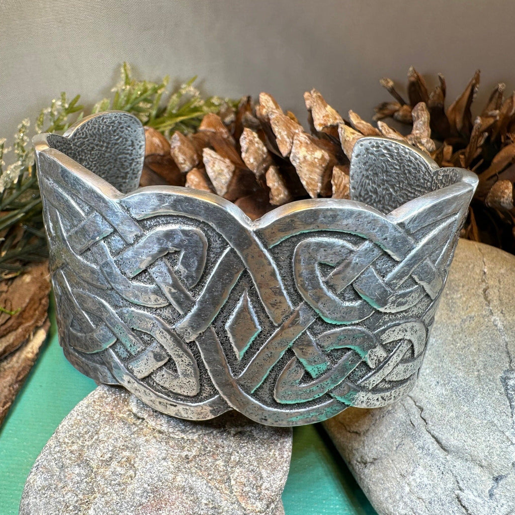 Wide Cuff Celtic Bracelet
