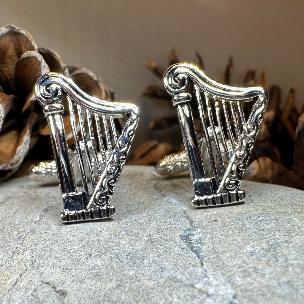 Irish Harp Cuff Links