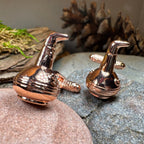 Whiskey Copper Still Cuff Links