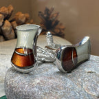 Scotch Whisky Cuff Links & Tie Clip Set
