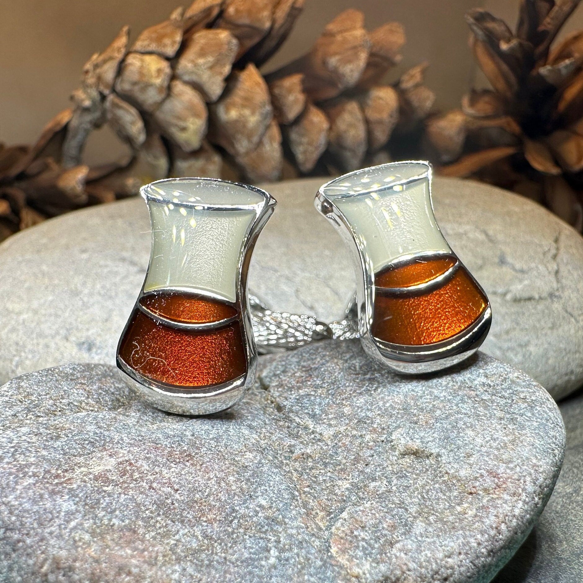 Scotch Whisky Cuff Links & Tie Clip Set