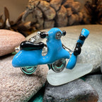 Blue Vespa Cuff Links