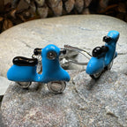 Blue Vespa Cuff Links
