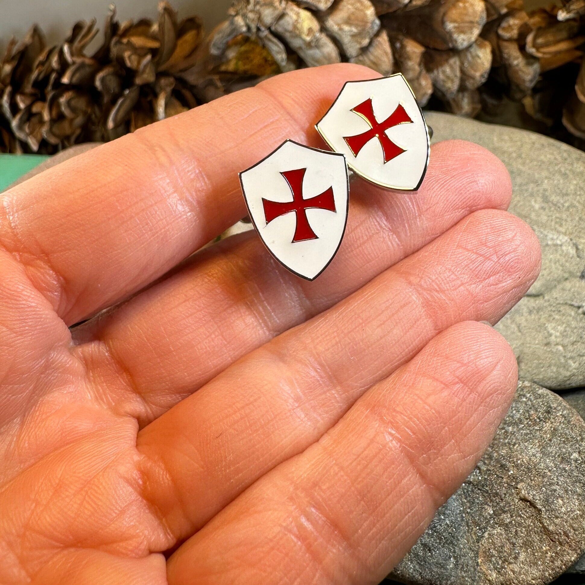 Knight's Templar Cross Cuff Links