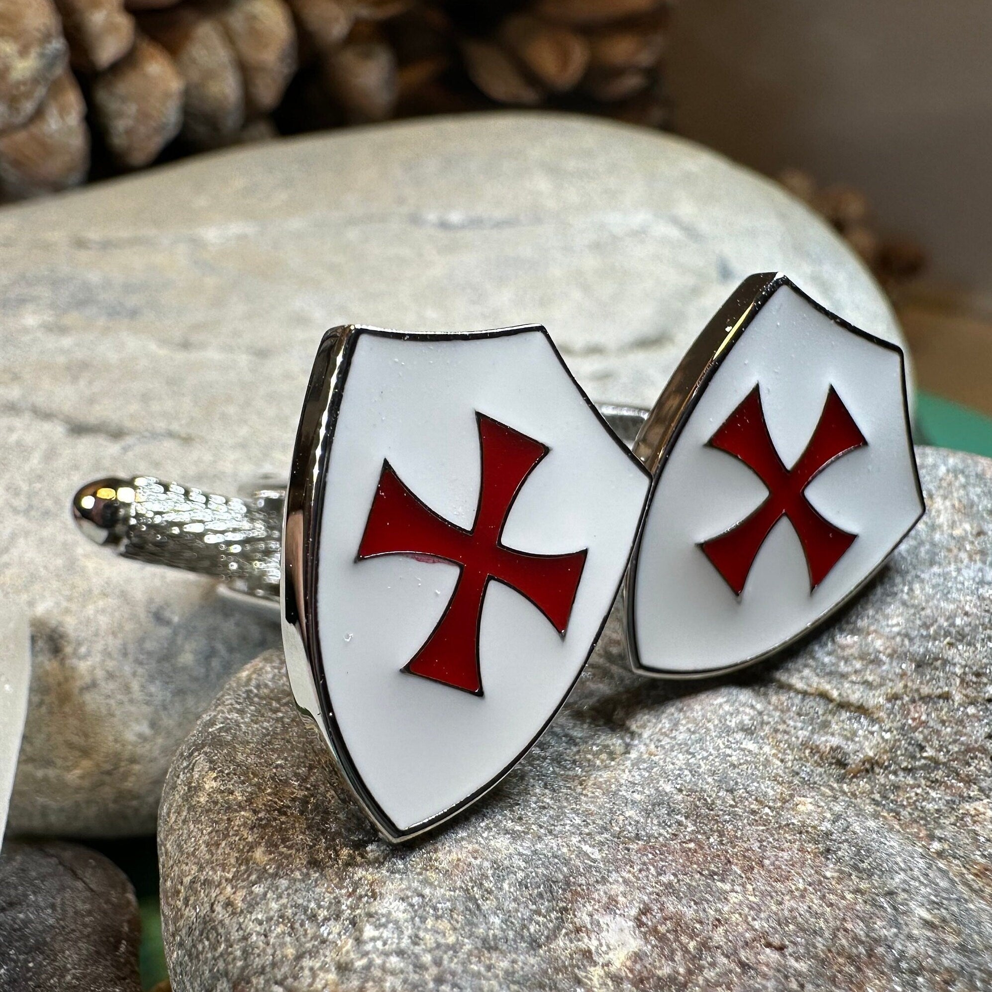 Knight's Templar Cross Cuff Links