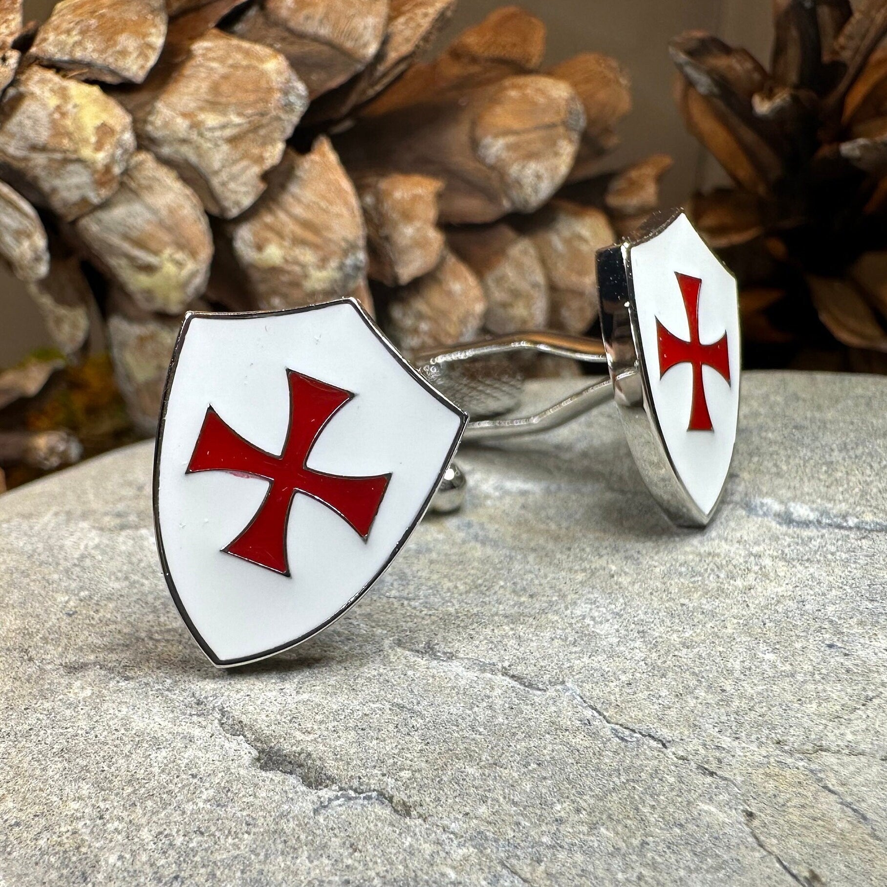 Knight's Templar Cross Cuff Links