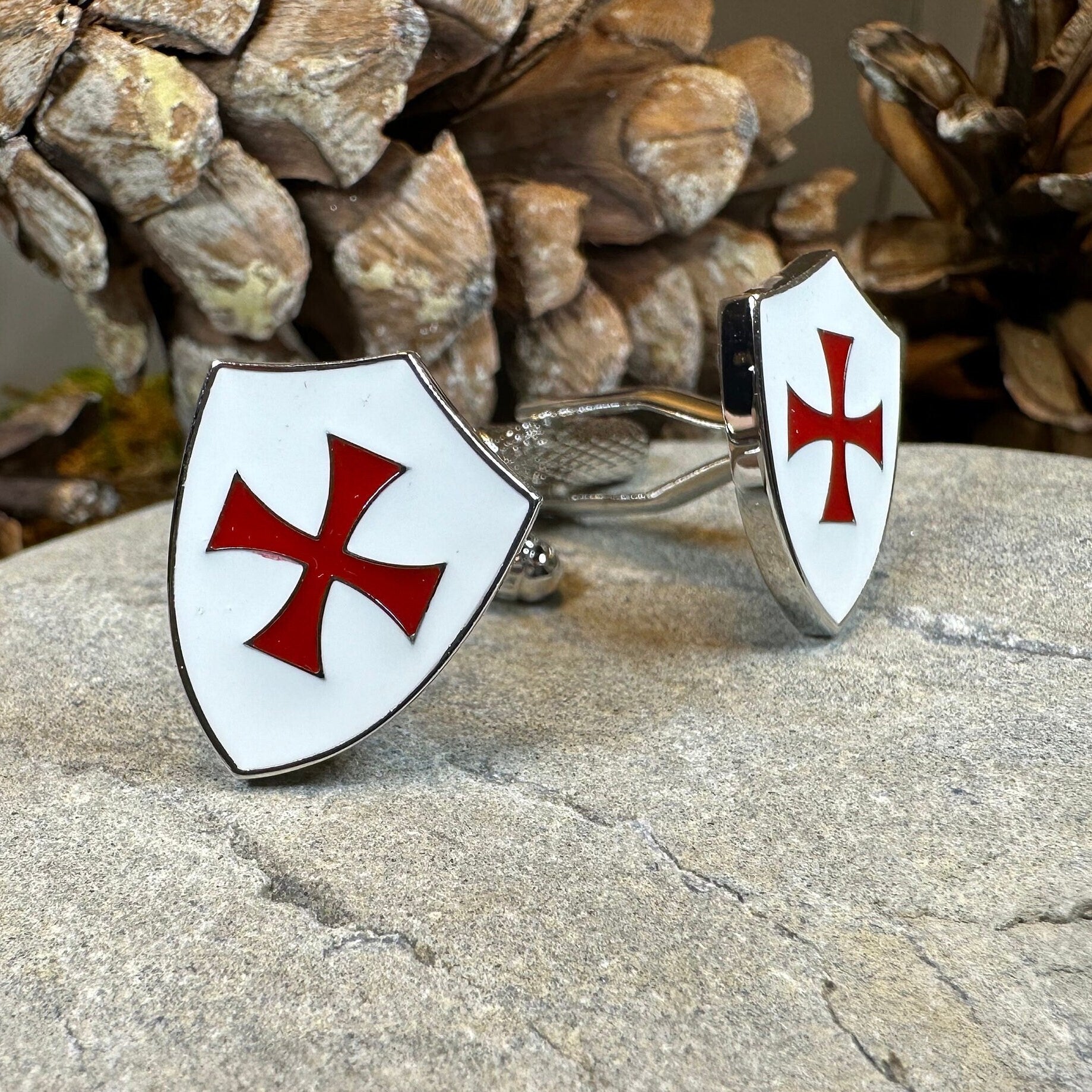 Knight's Templar Cross Cuff Links