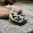 Butterfly Flight Over the Moon Necklace