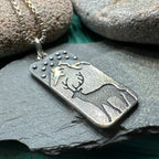 Highland Nightime Stag Necklace
