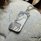 Highland Nightime Stag Necklace
