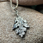 Petite Realistic Oak Leaf Necklace