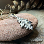 Petite Realistic Oak Leaf Necklace