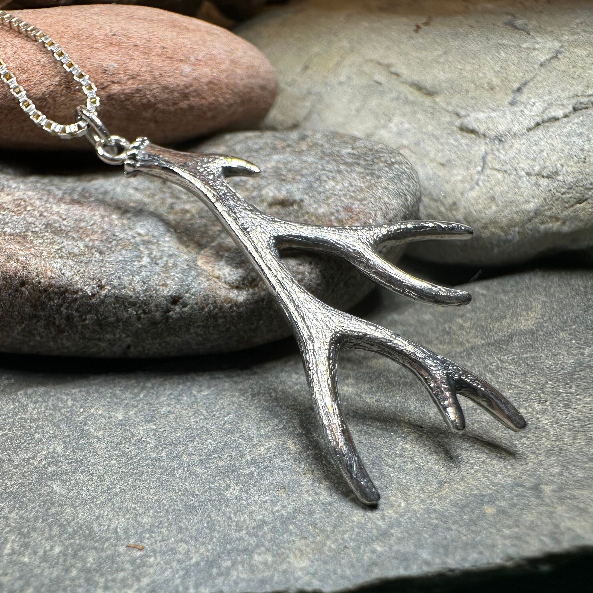 Forest King Stag Antler Pendant