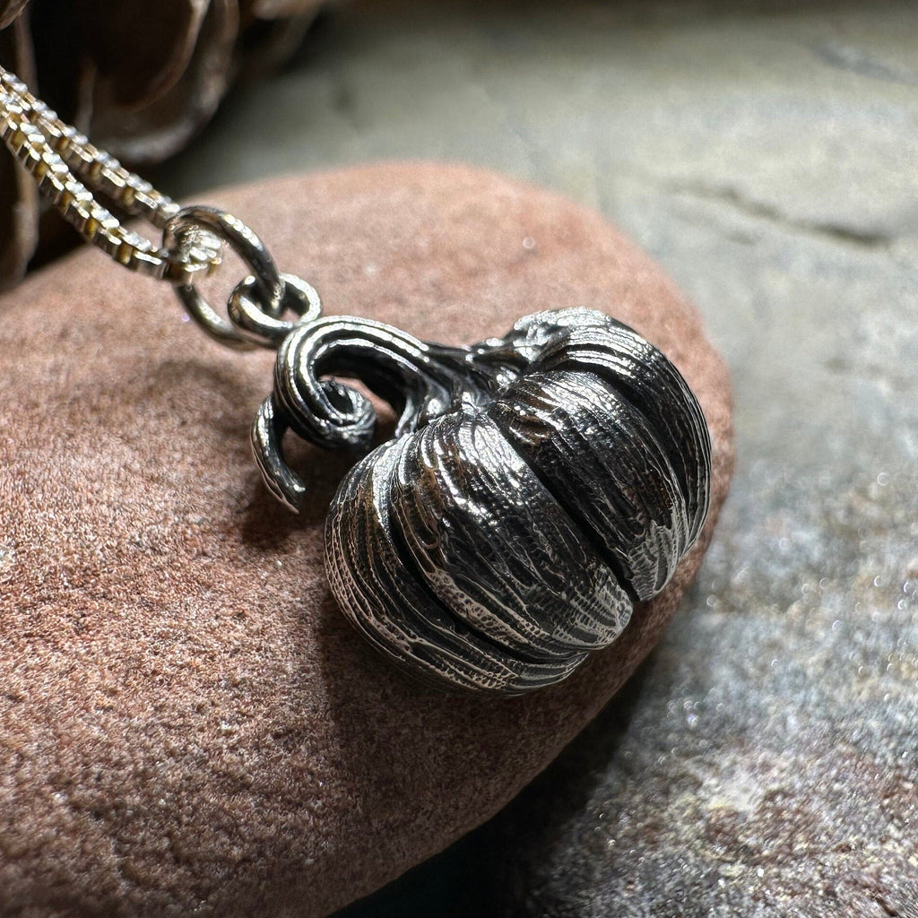Realistic Autumn Pumpkin Necklace