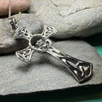 Trinity Knot Claddagh Cross Necklace