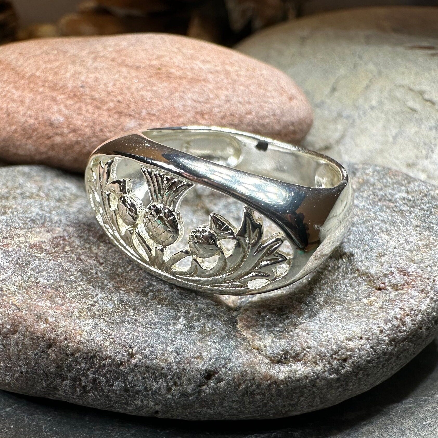 Clarion Scottish Thistle Ring