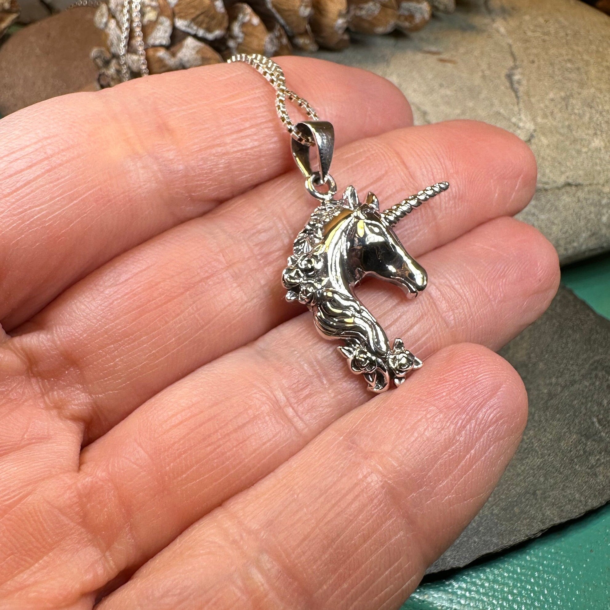 Gwenllian Unicorn Necklace