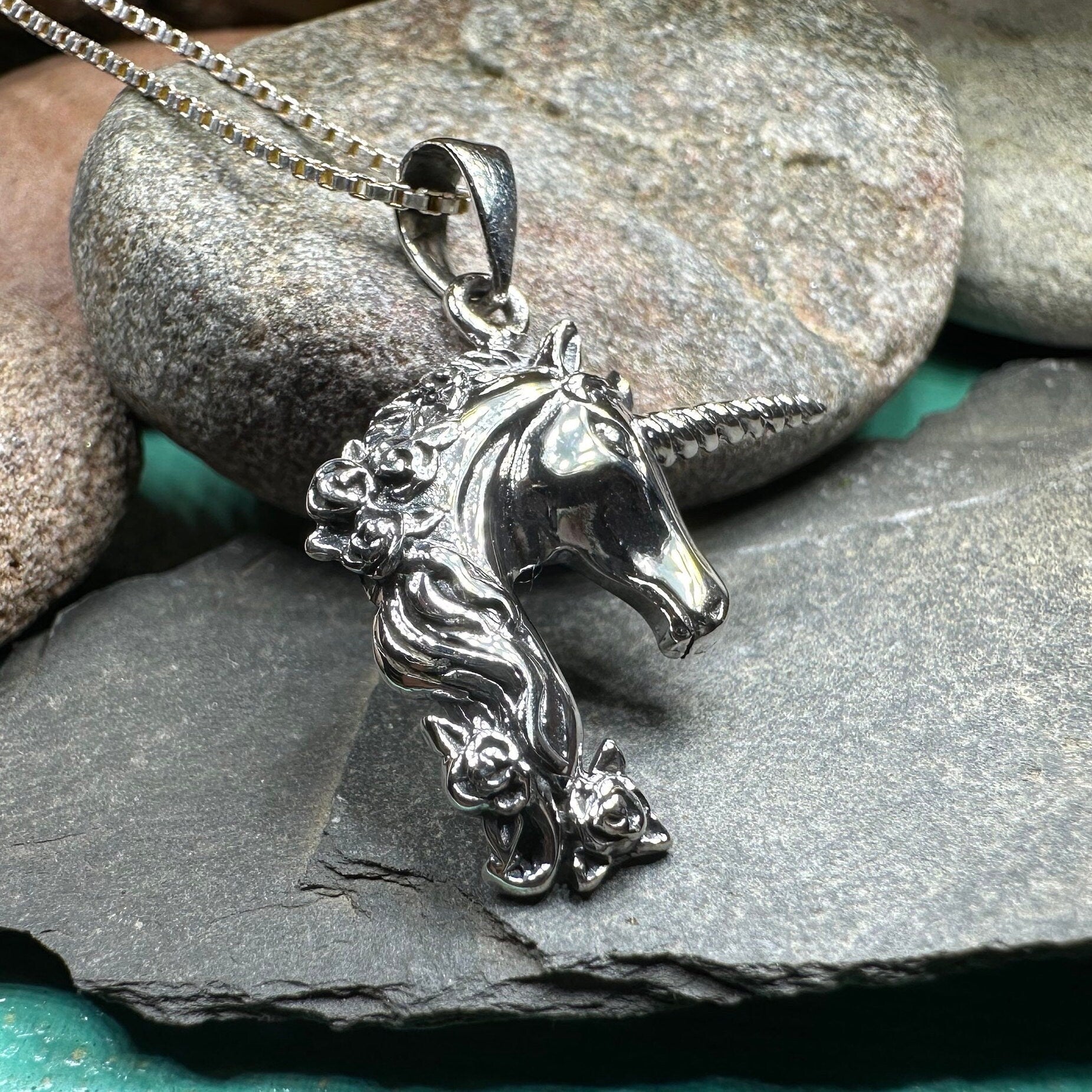 Gwenllian Unicorn Necklace