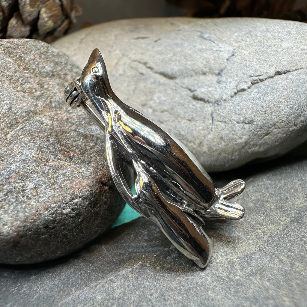 Penguin Mother & Child Brooch