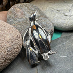 Penguin Mother & Child Brooch