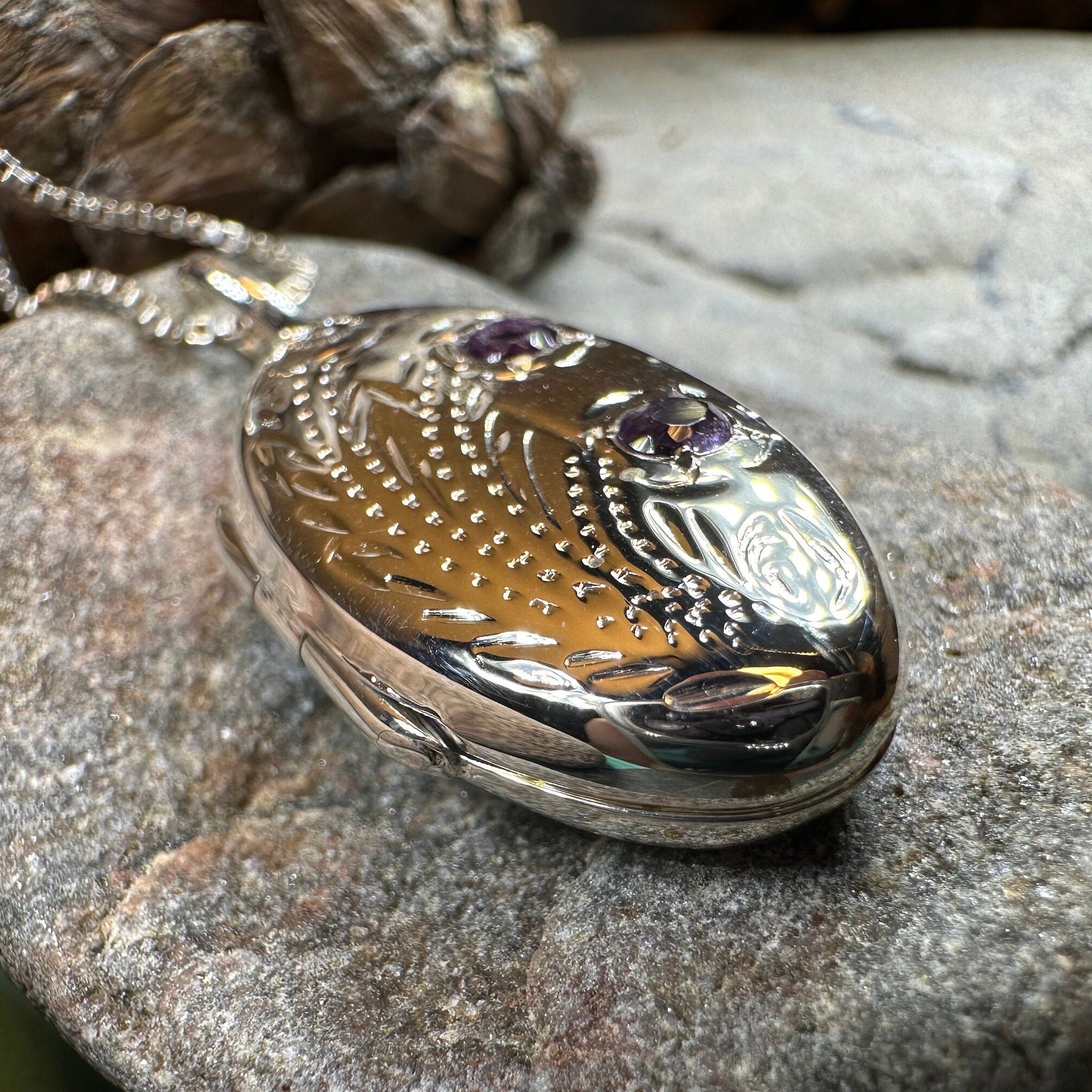 Meadowbrook Flower Locket Necklace