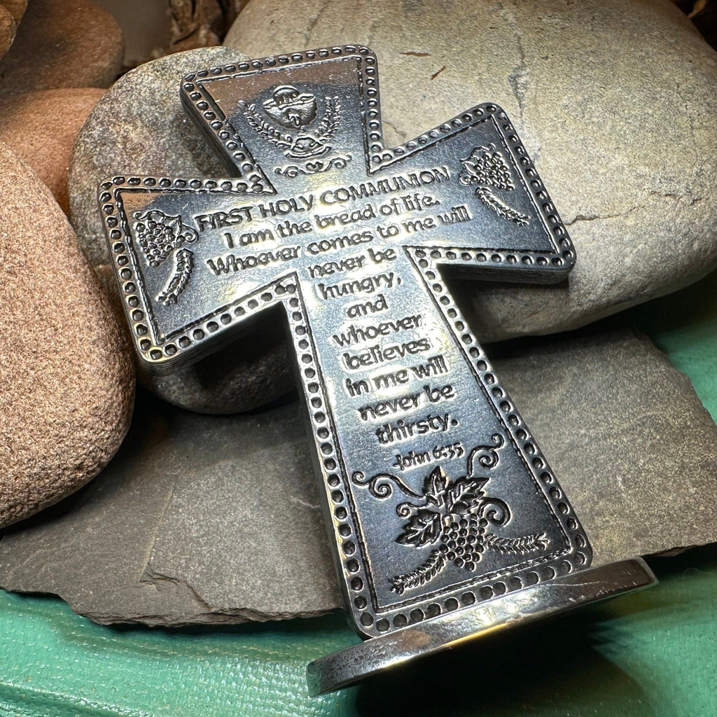Pewter First Communion Standing Cross