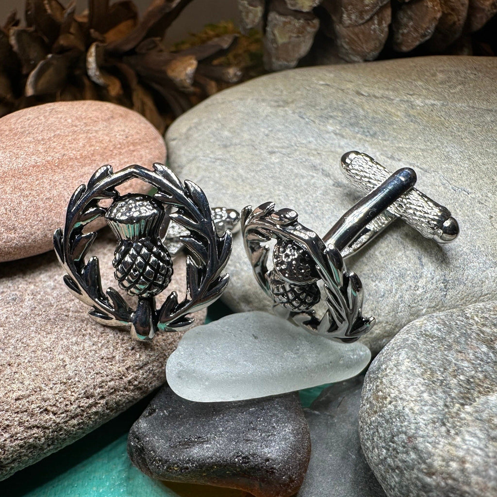 Thistle Wreath Cuff Links