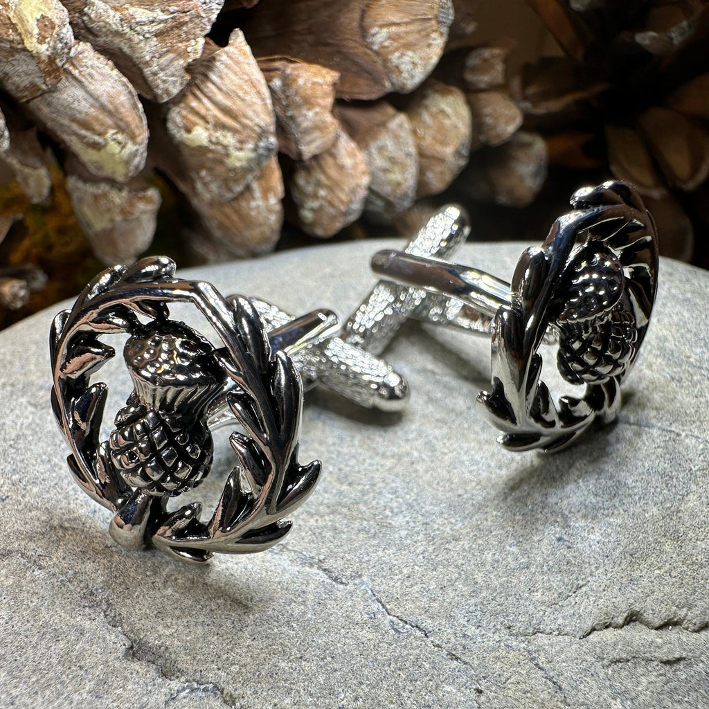 Thistle Wreath Cuff Links